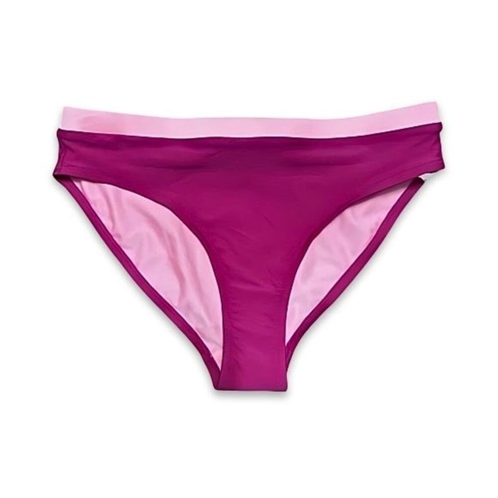 Sweaty Betty Harlyn Bikini Bottom Lightweight Smooth Waistband Tayberry Pink XS